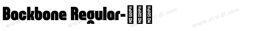 Backbone Regular字体转换